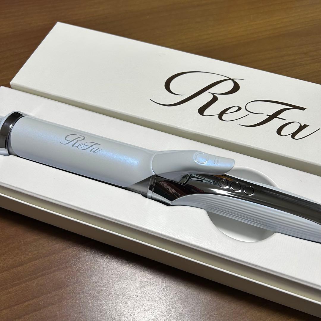 美品 リファカールアイロン プロ 38mm RE-AV-02A ホワイト