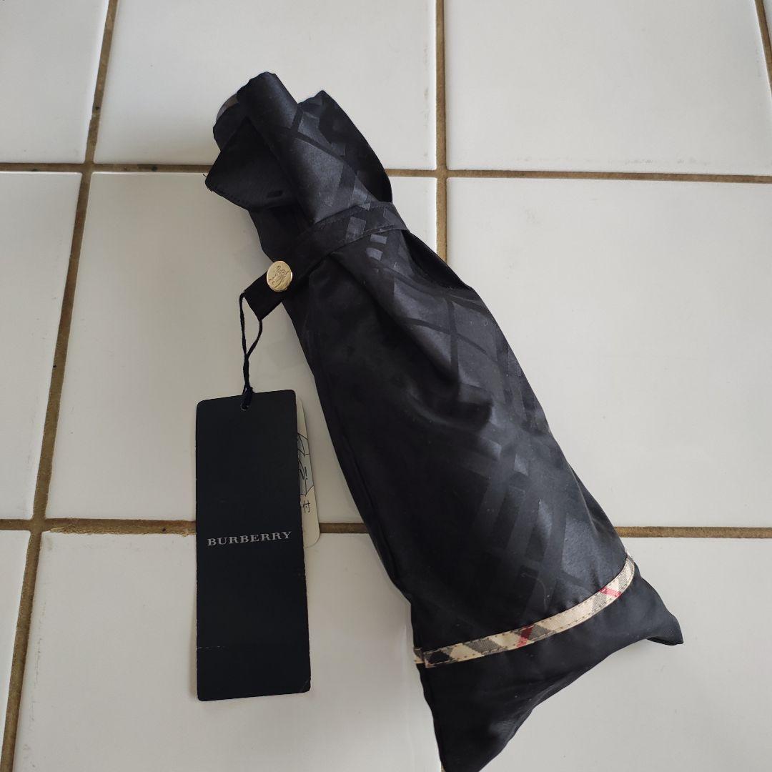 BURBERRY 折りたたみ傘 ブラック 55センチ