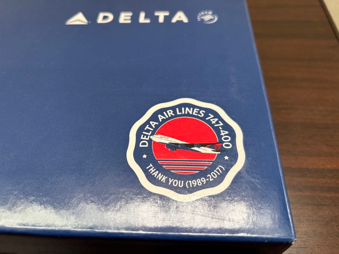 デルタ航空　モデルプレーン　747-400 THANK YOU