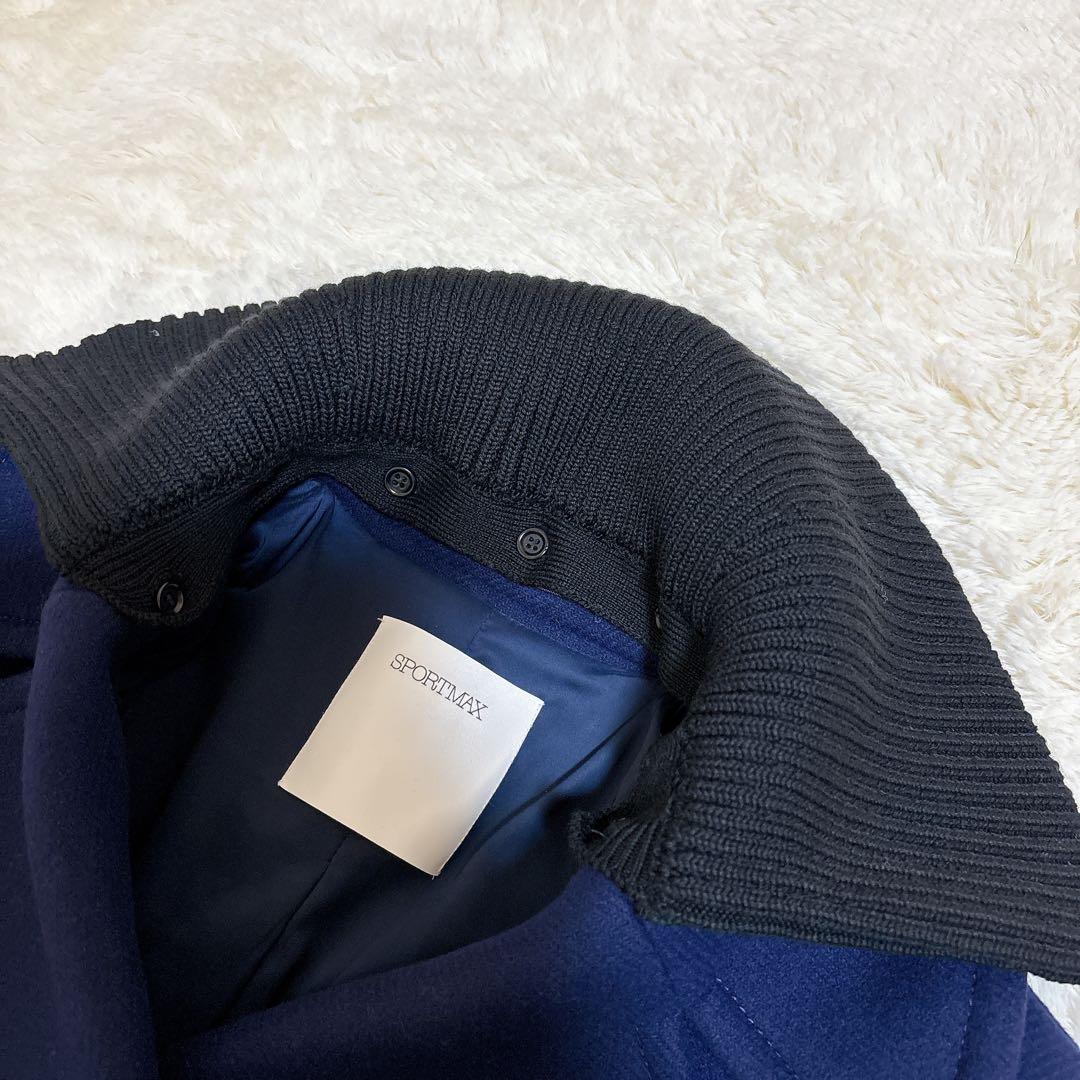 2023年モデル☆スポーツマックス ピーコート 2way 女優襟 リブニット