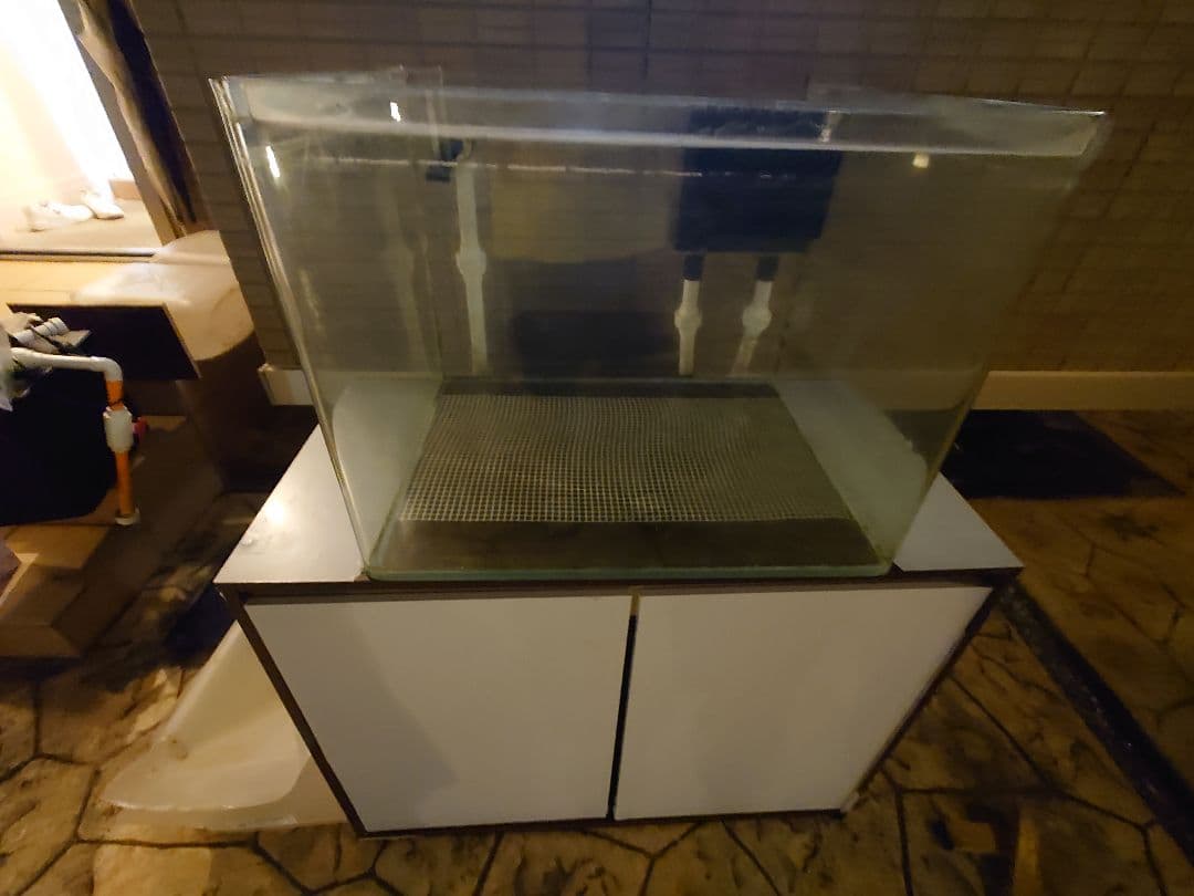 オーバーフロー水槽セット　クーラー　LED ポンプ　ヒーター