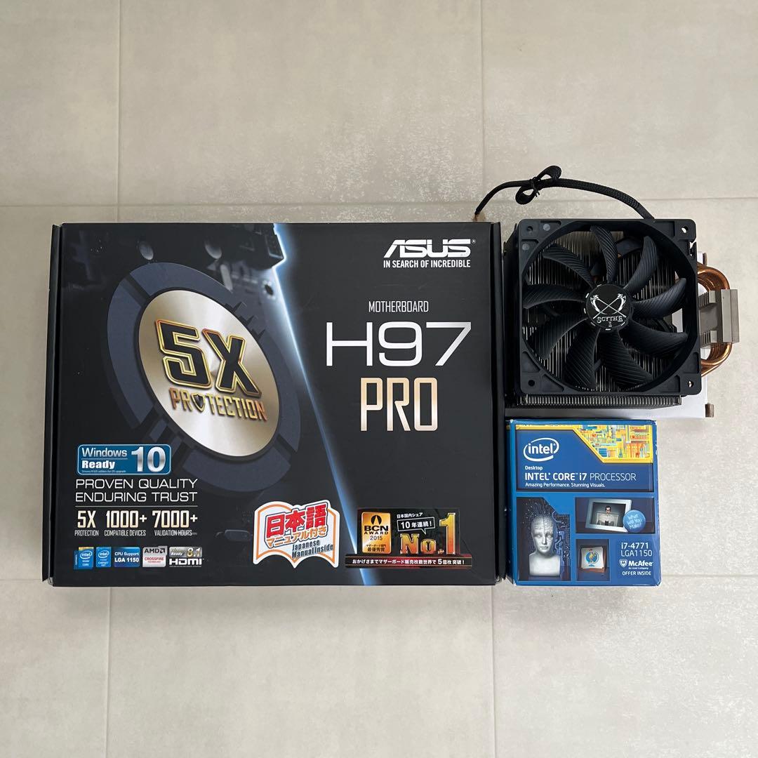 ASUS H97-PRO/Intel Core i7 4771/メモリ16GB
