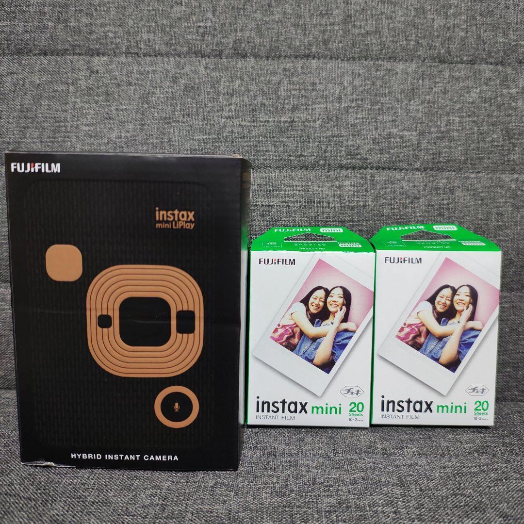 instax mini LiPlay エレガントブラック　フィルム40枚付き新品