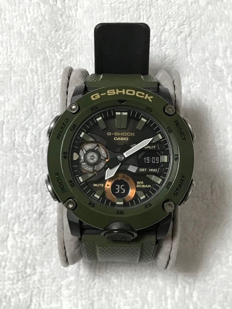 CASIO G-SHOCK GA-2000-3AJF カーキ 交換用ベルト付属