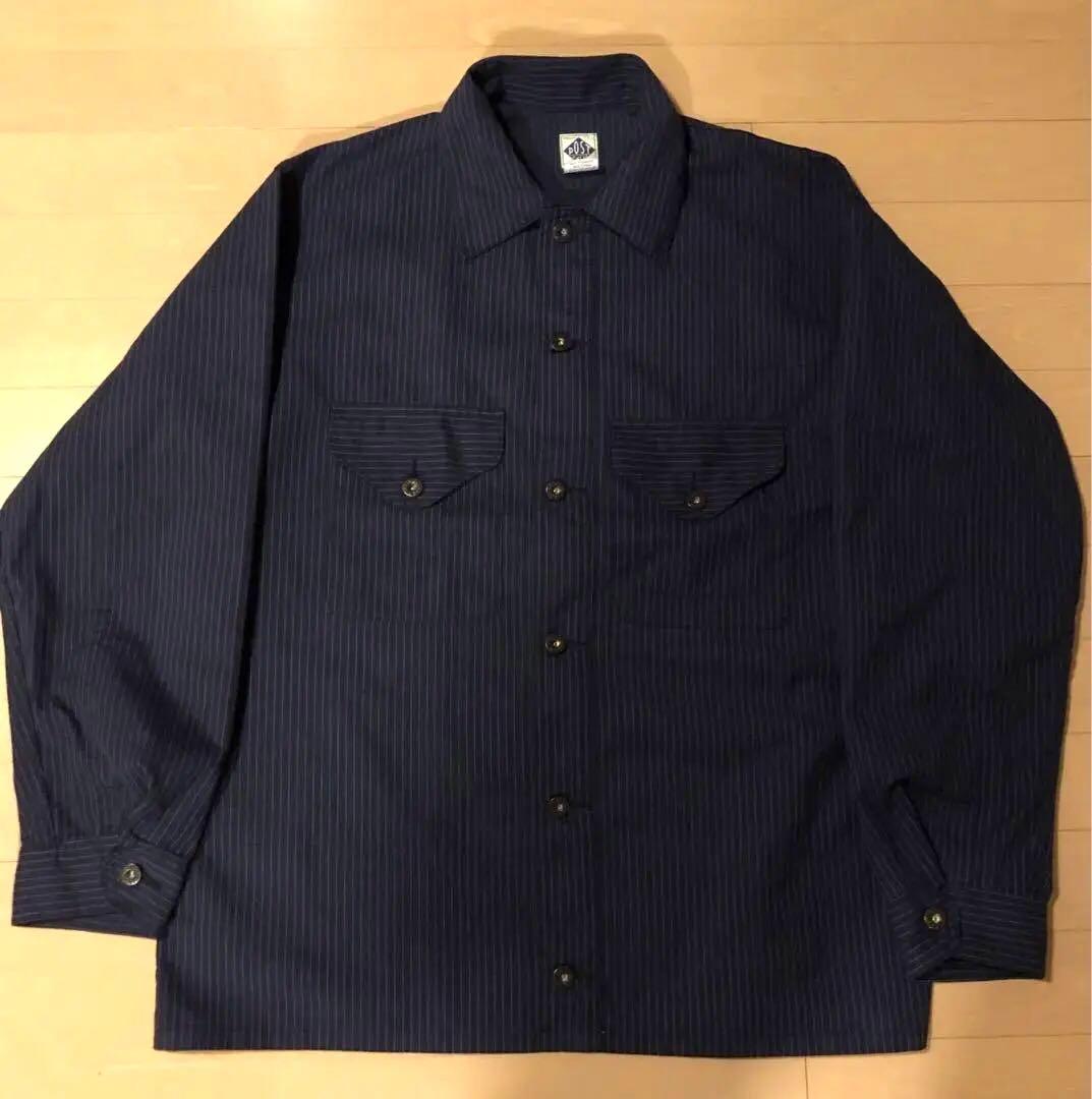 美品 POST O'ALLS ストライプ カバーオール 良生地 Lサイズ