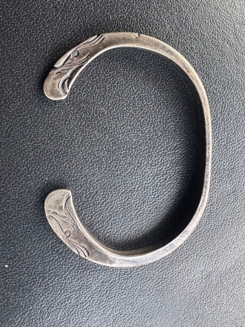 イーグル顔ブレスレット　シルバー　Mサイズ