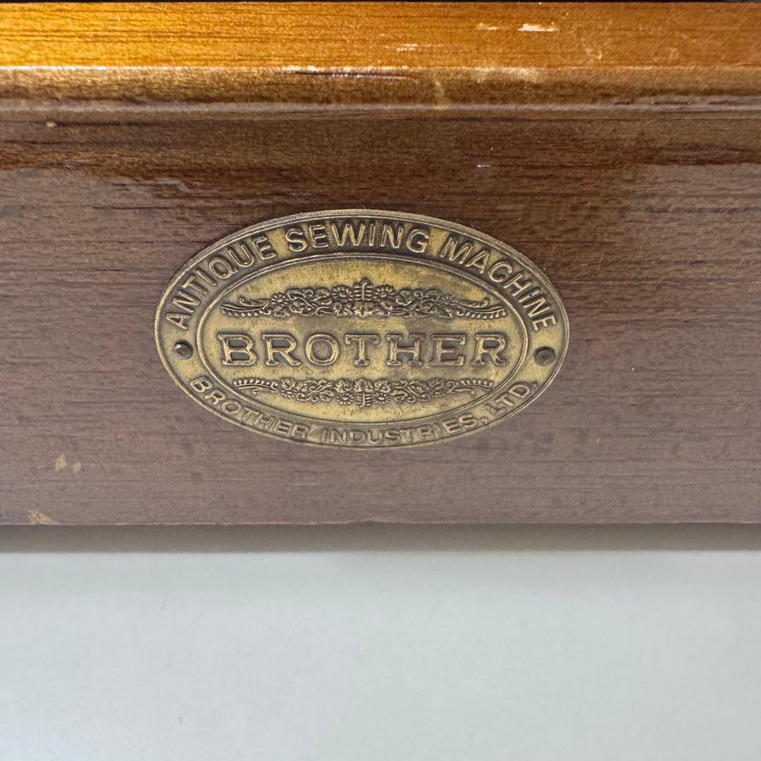 ブラザー ミシン brother HA1-B050 黒 木製ケース アンティーク