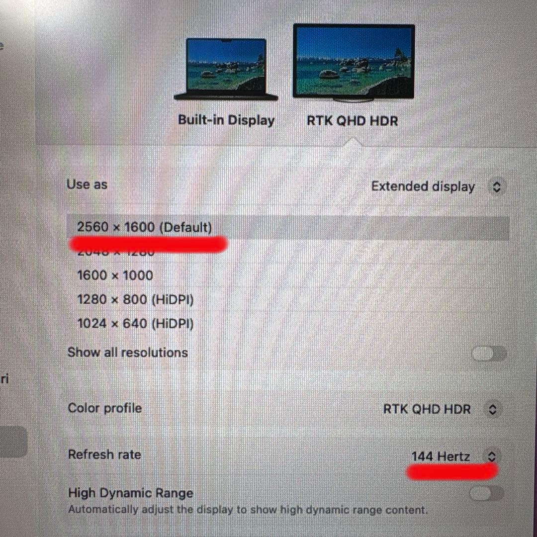 Acouto 2K モバイルモニター 18インチ 144Hz USB-C接続