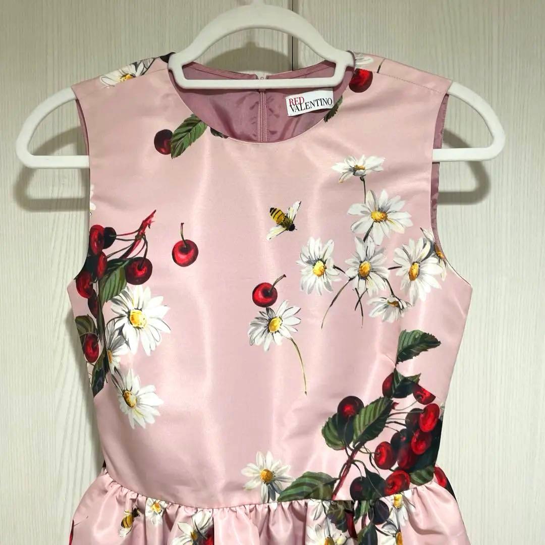 【美品】RED VALENTINO ピンク ワンピース フラワープリント
