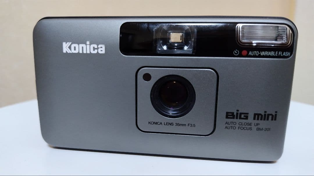 【動作品】フィルムカメラ　コニカ　ビッグミニ　BM-201
