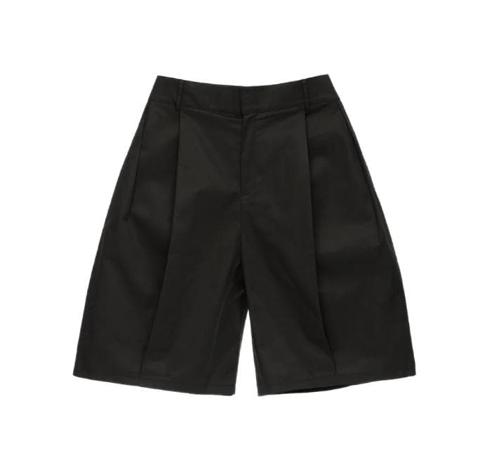 新品未使用 6CRAYON ワイドハーフパンツ シックスクレヨンBLACK 黒