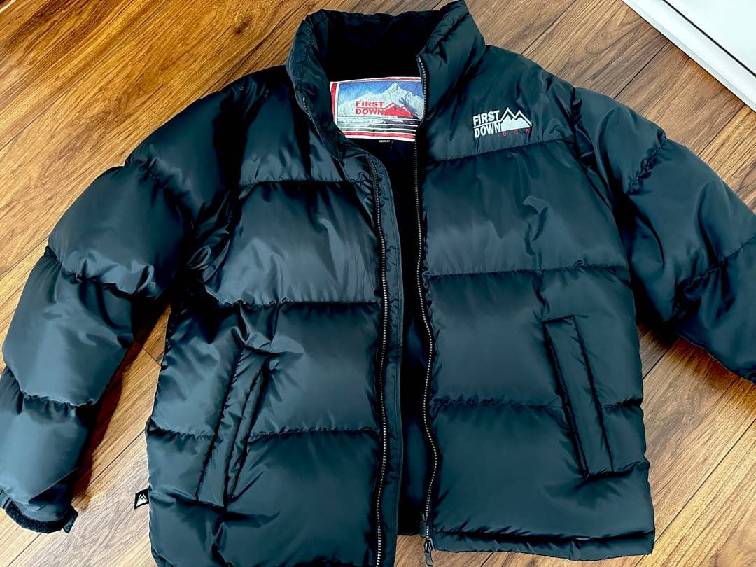 【超美品】FIRST DOWN／ファーストダウン 別注 バブルダウン 黒