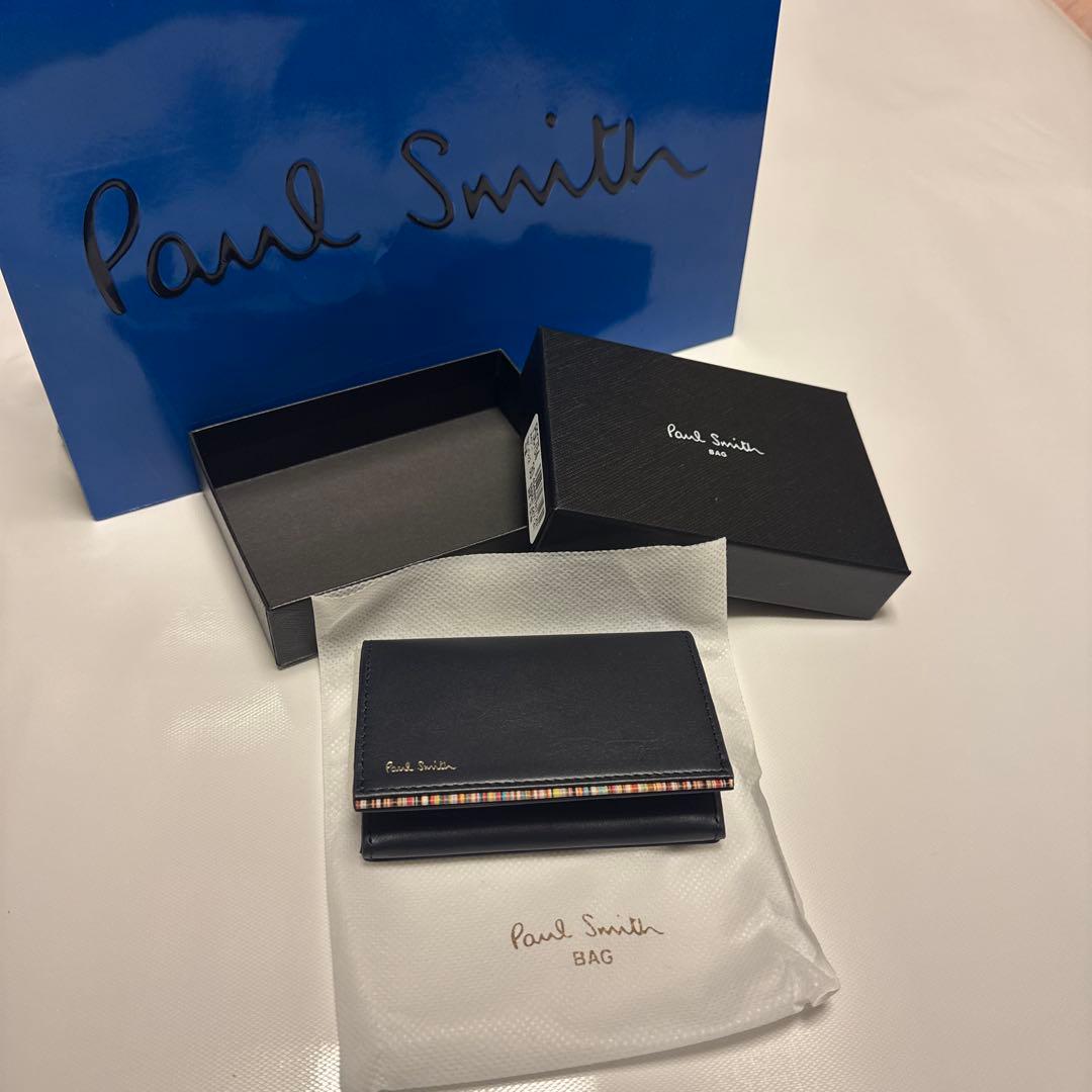 【新品未使用】Paul Smith 名刺入れ PSC175A ネイビー