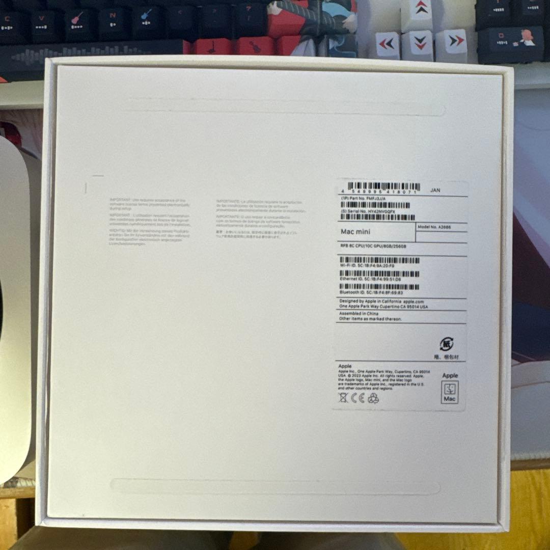 「中古品」Mac mini (M2 2023)8GB 256GB