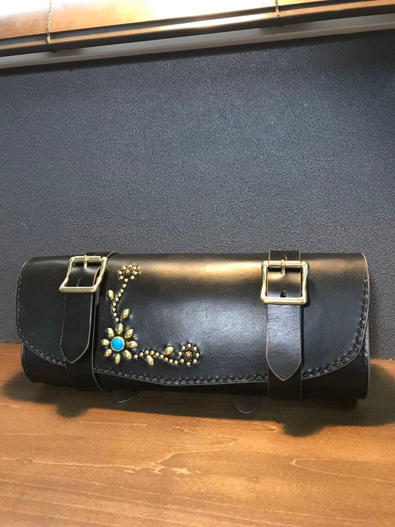 ツールバック　茶芯　フラワー