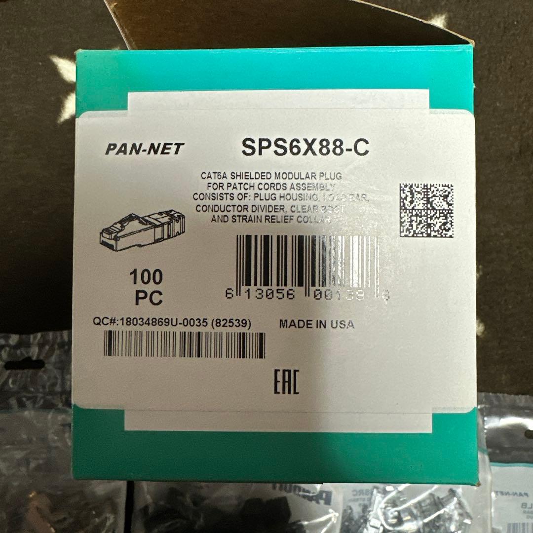 PANDUIT SPS-6X88-C CAT6AシールドモジュラープラグRJ45