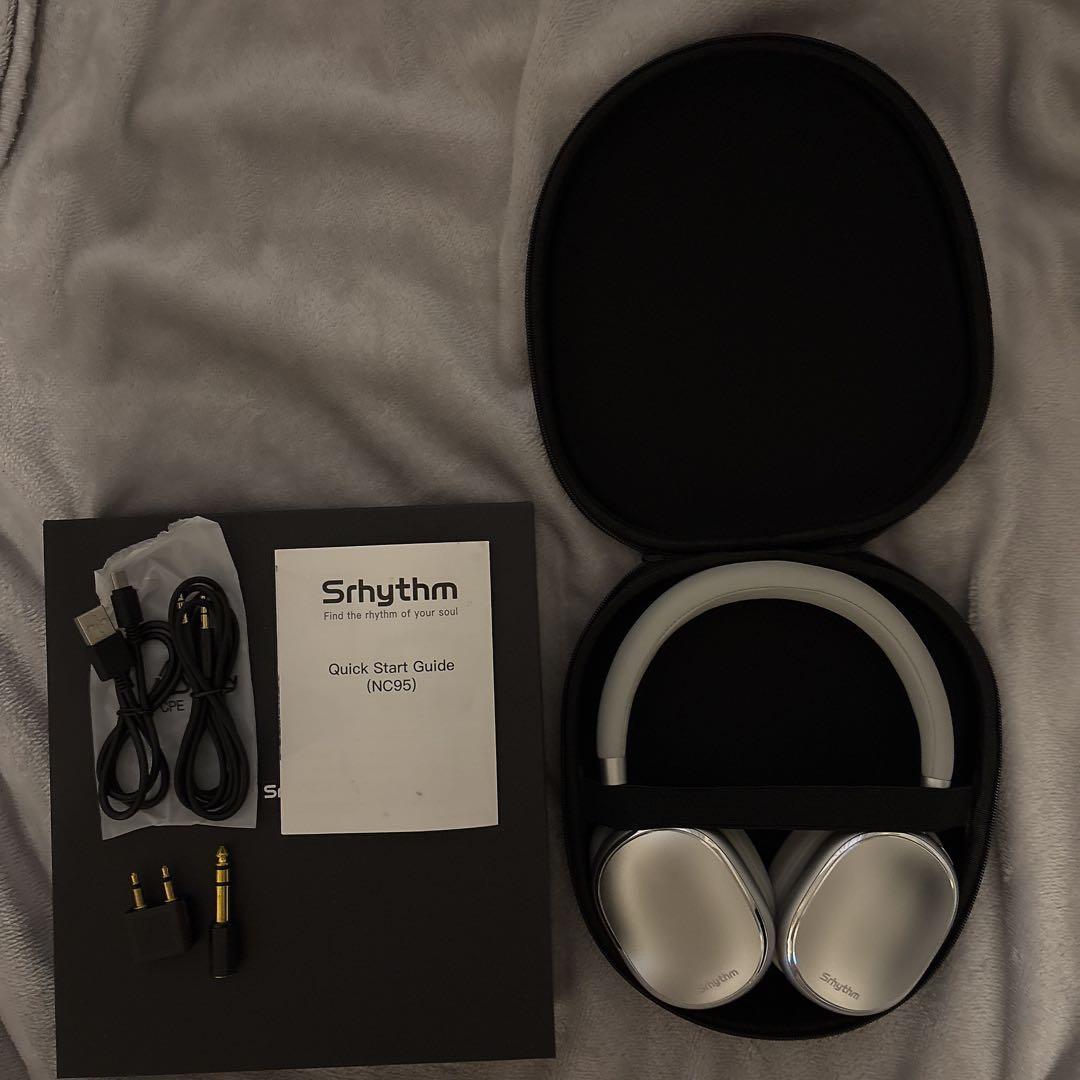 Srhythm NC95 ワイヤレスヘッドホンBluetooth シルバー