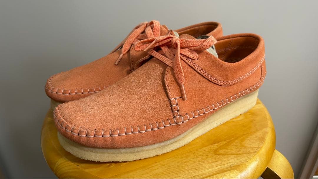 【Clarks】 モカシン/デッキジューズ ピンク 26.5cm