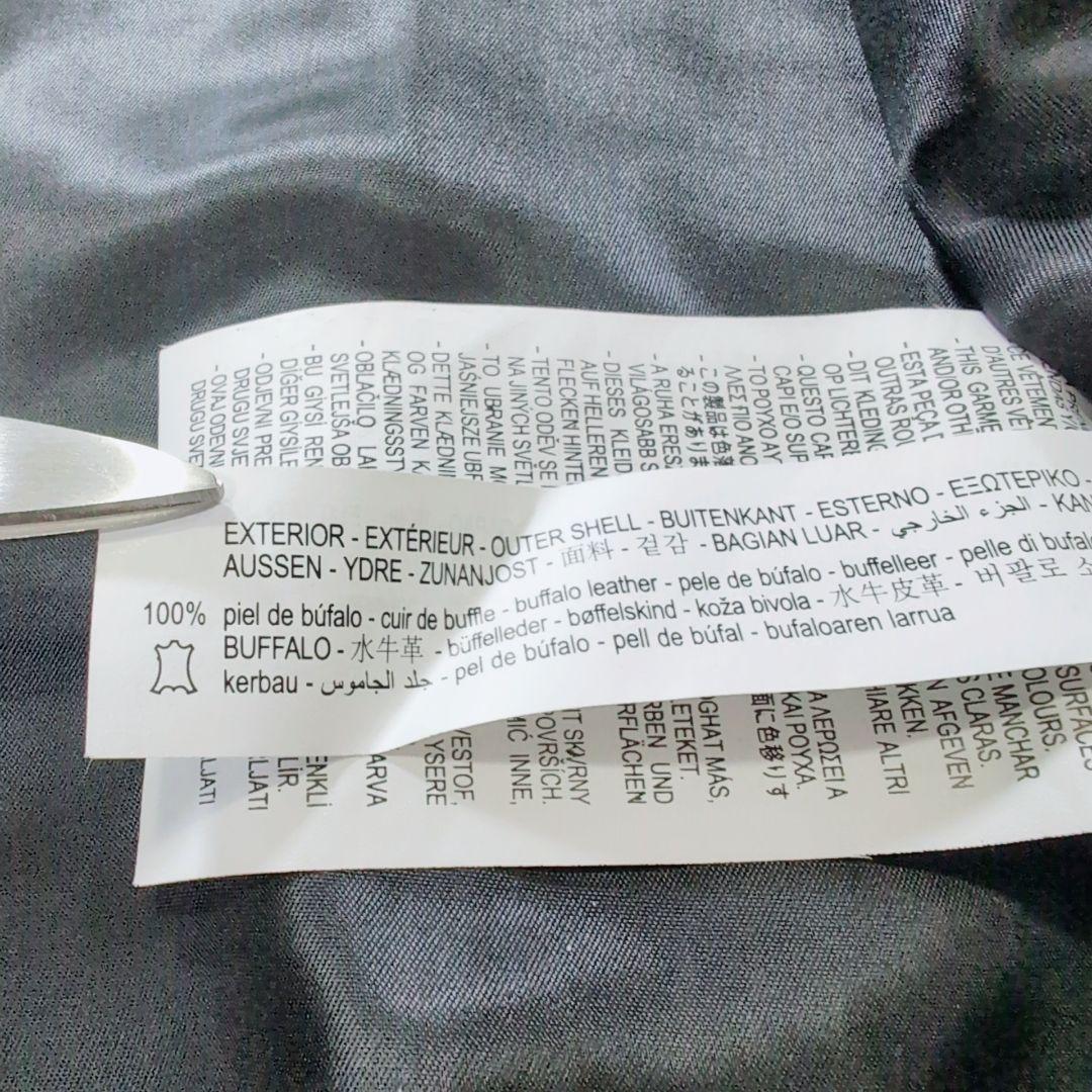 【極美品】ZARA　本革　レザージャケット　ミリタリー　A2 A-2 L相当　黒