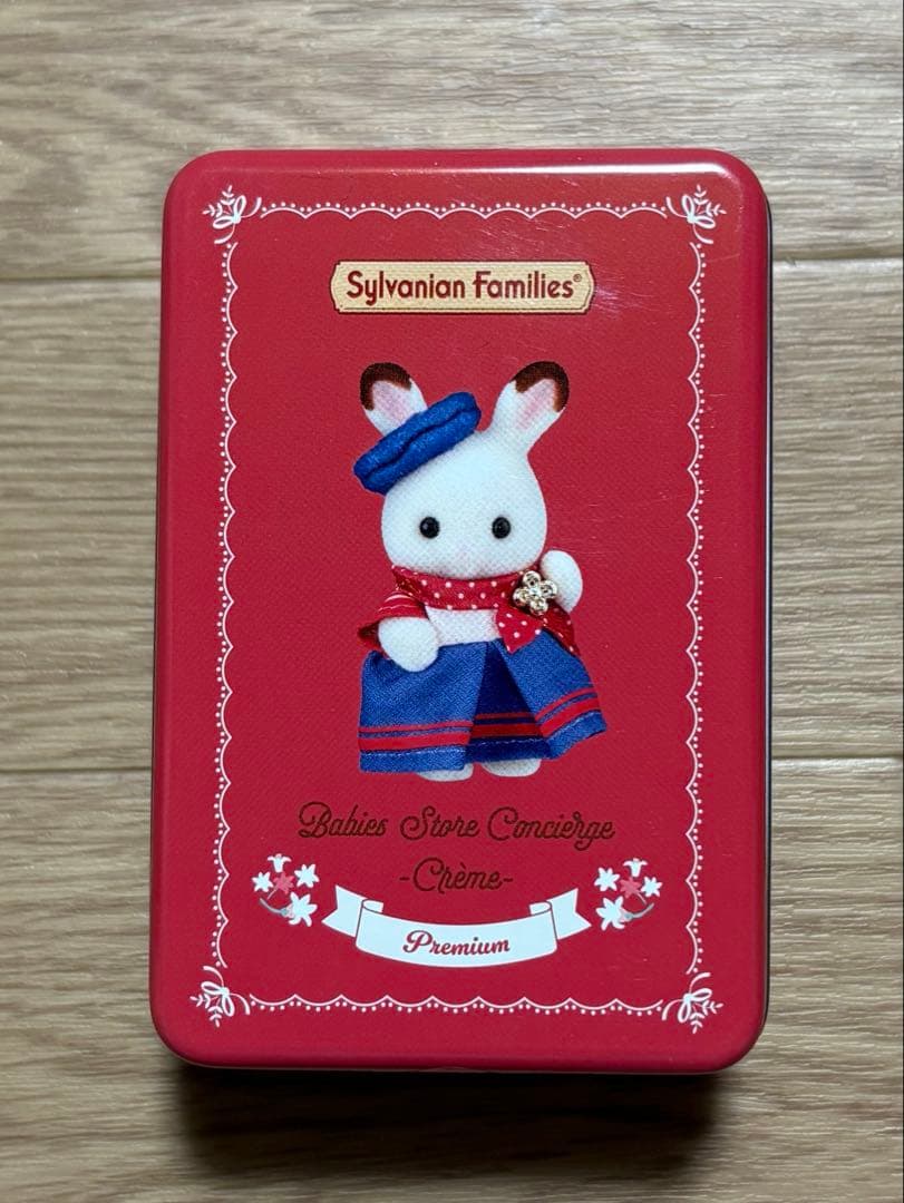 シルバニアファミリー　森の赤ちゃんコンシェルジュ　缶入りクッキー　店舗限定品