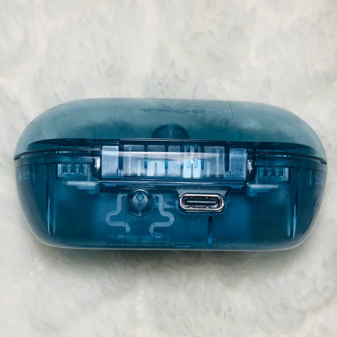 美品 SONY WF-C710N グラスブルー 充電ケース