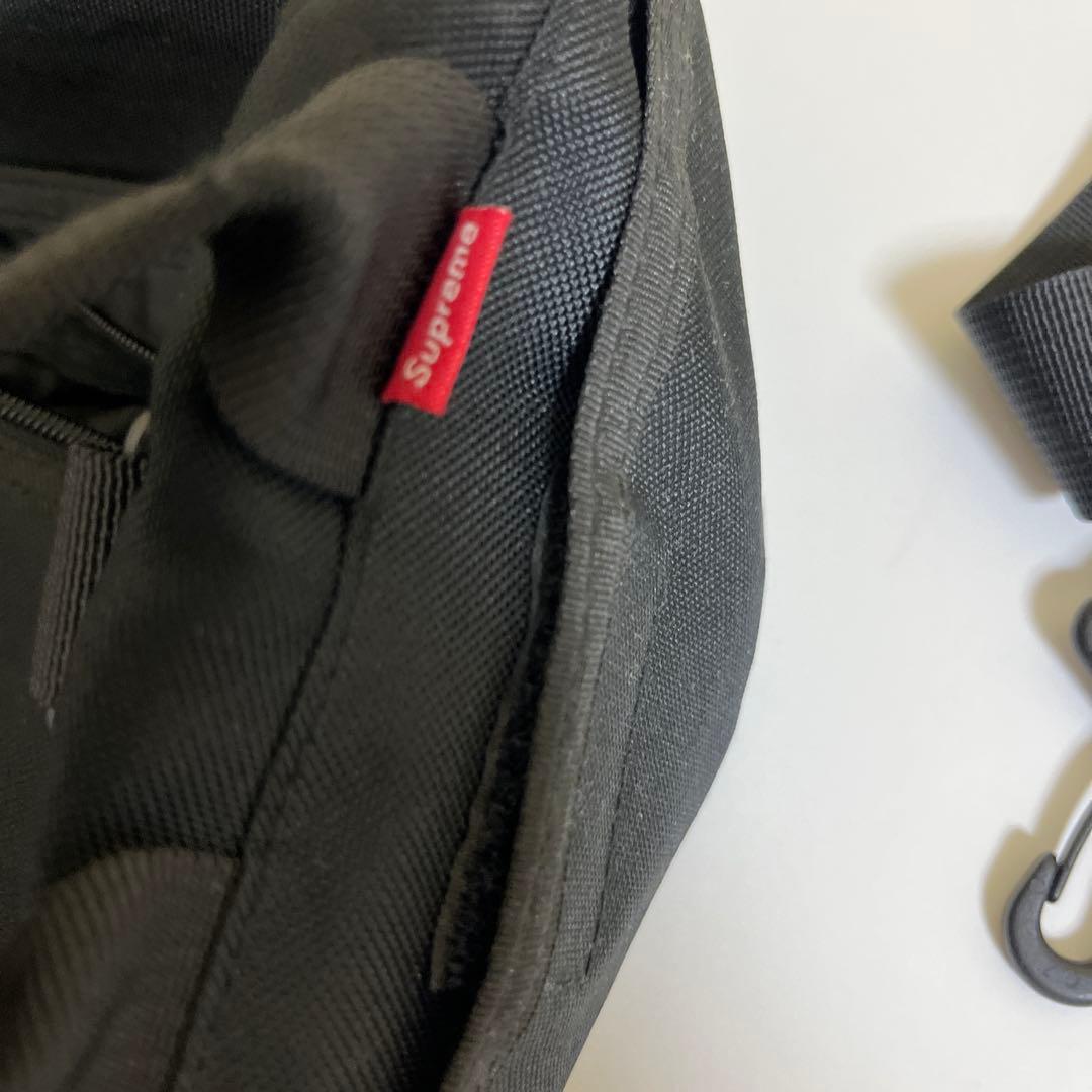 Supreme ブラック ドラムバッグ
