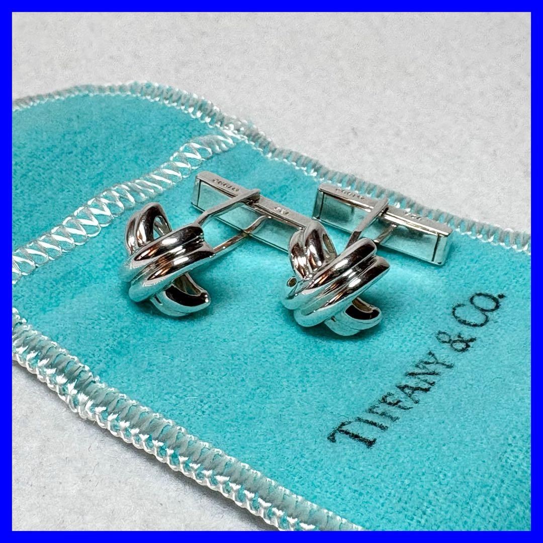 Tiffany&Co.★カフリンクス カフス シグネチャークロス シルバー925