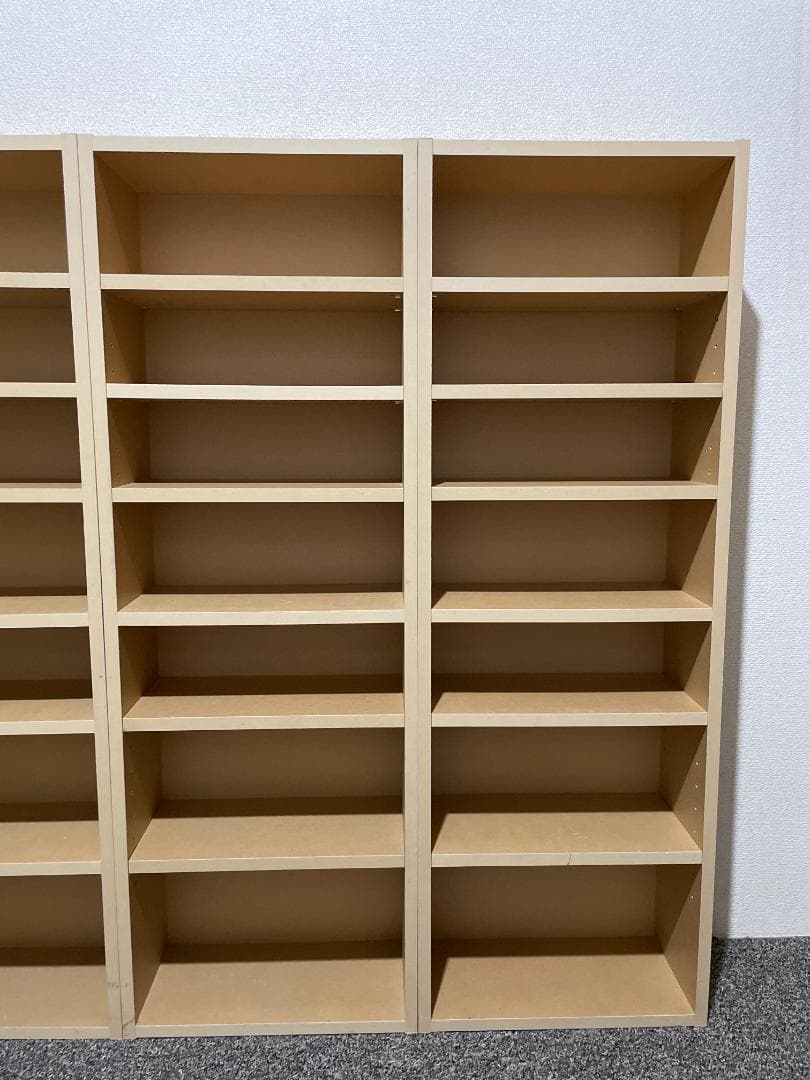 無印良品 廃盤 パルプボードボックス・マルチラック×４ 本棚 ジョイント金具付き