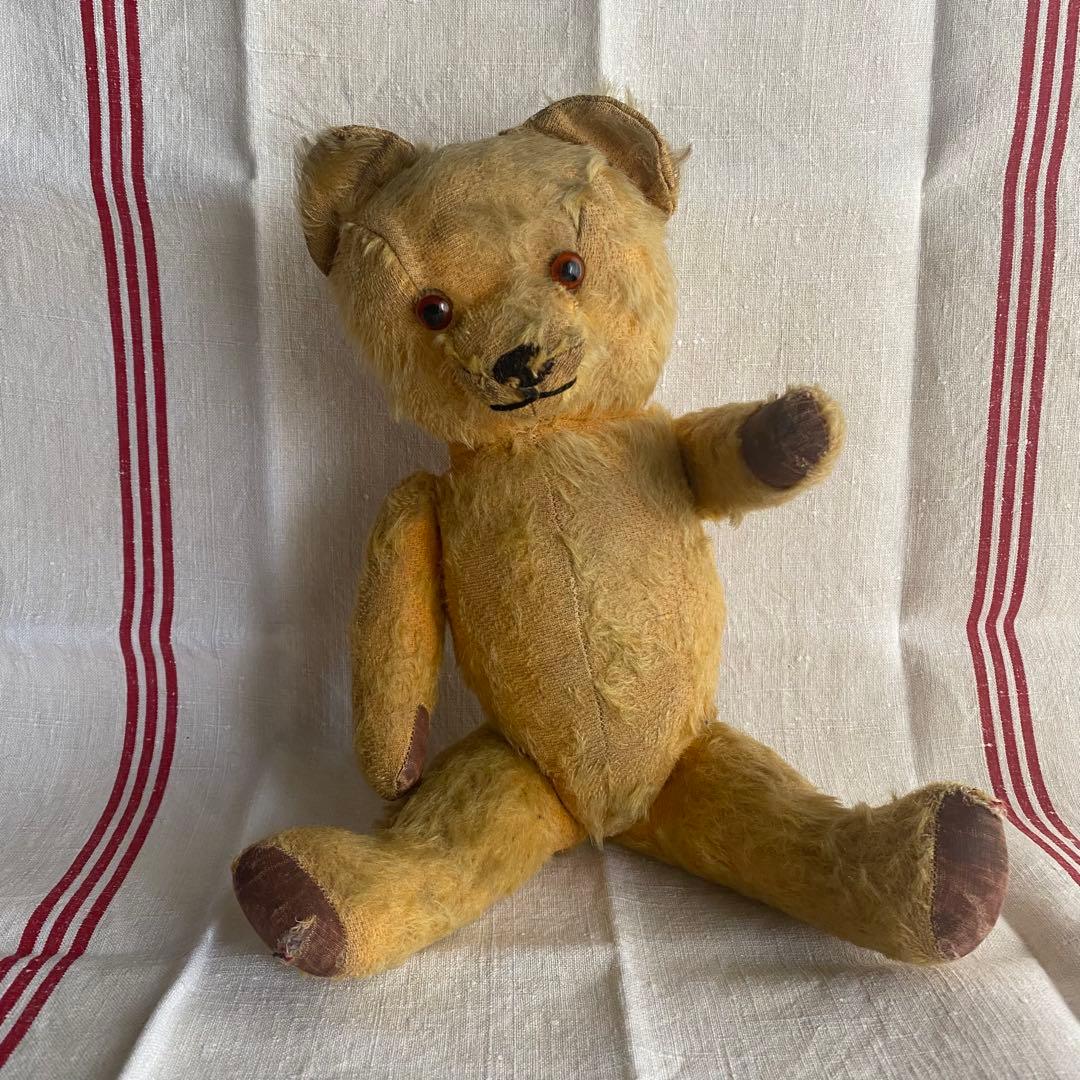 フランス・アンティークテディベア　グラスアイ