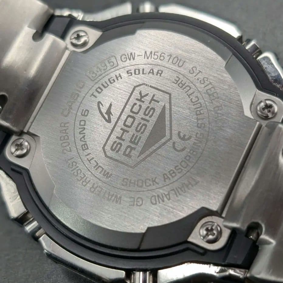 美品 G-SHOCK GWM5610U 電波ソーラー ダイヤ風装飾 フルメタル