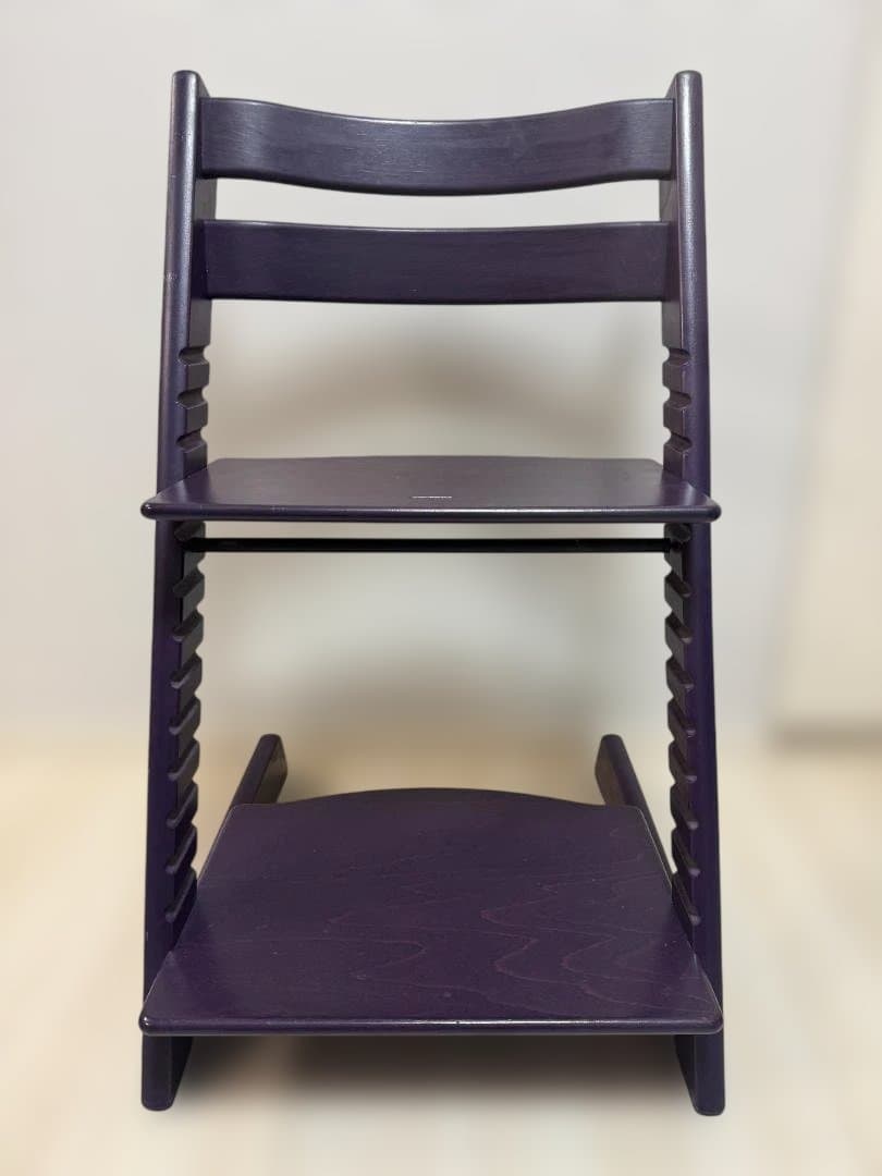 ストッケ トリップトラップ 希少パープル 説明書あり美品