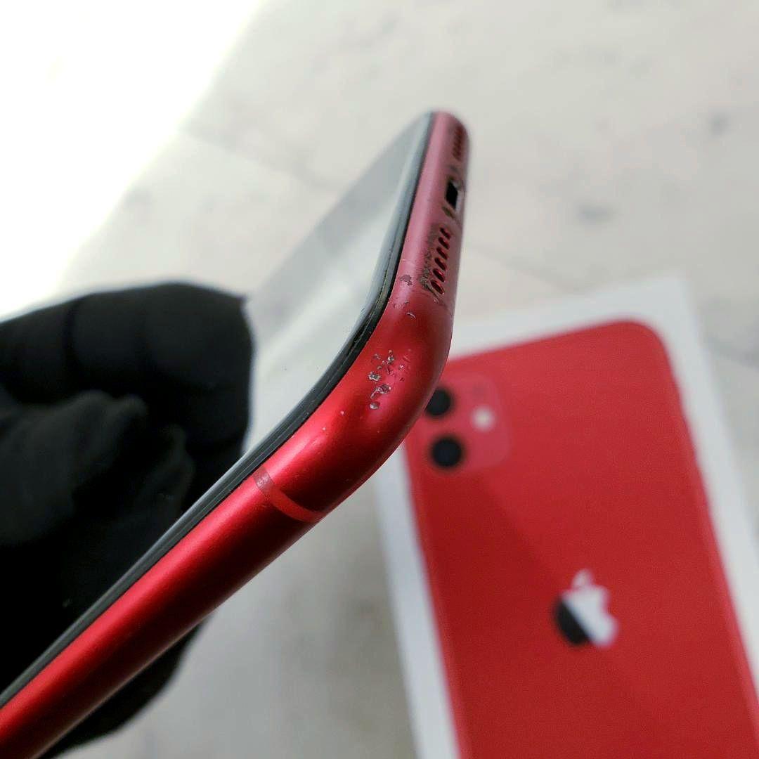 iPhone 11 SIM解除 初期化 レッド 128 箱 付属品 アイフォン