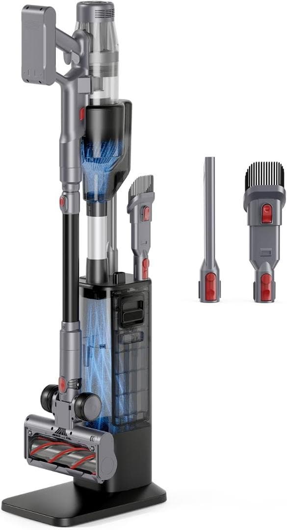 のんさま　　掃除機 コードレス 自動ゴミ収集 置くだけ充電 34000Pa