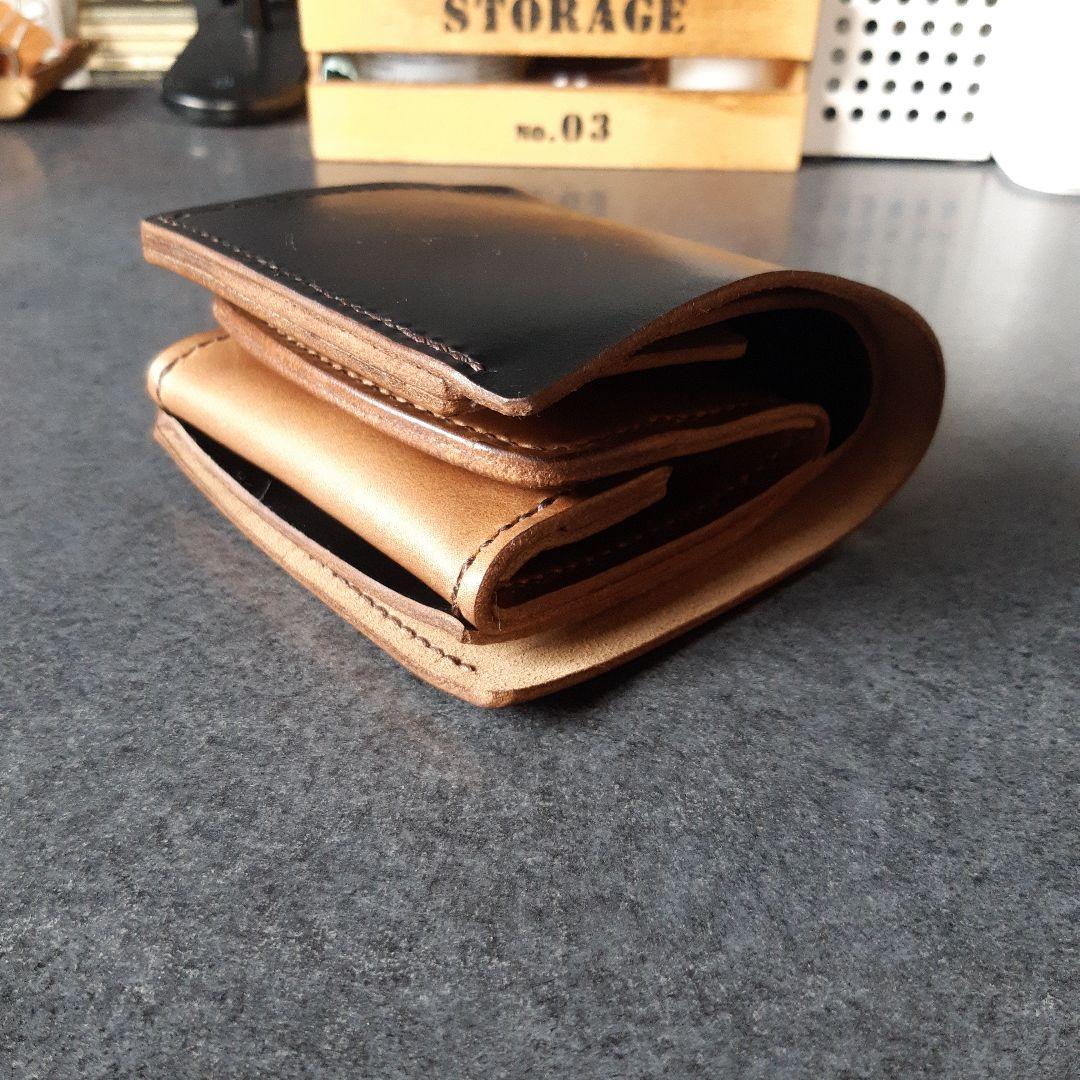 HORWEEN★クロムエクセル　二つ折り財布 ブラック★☆ブラウン