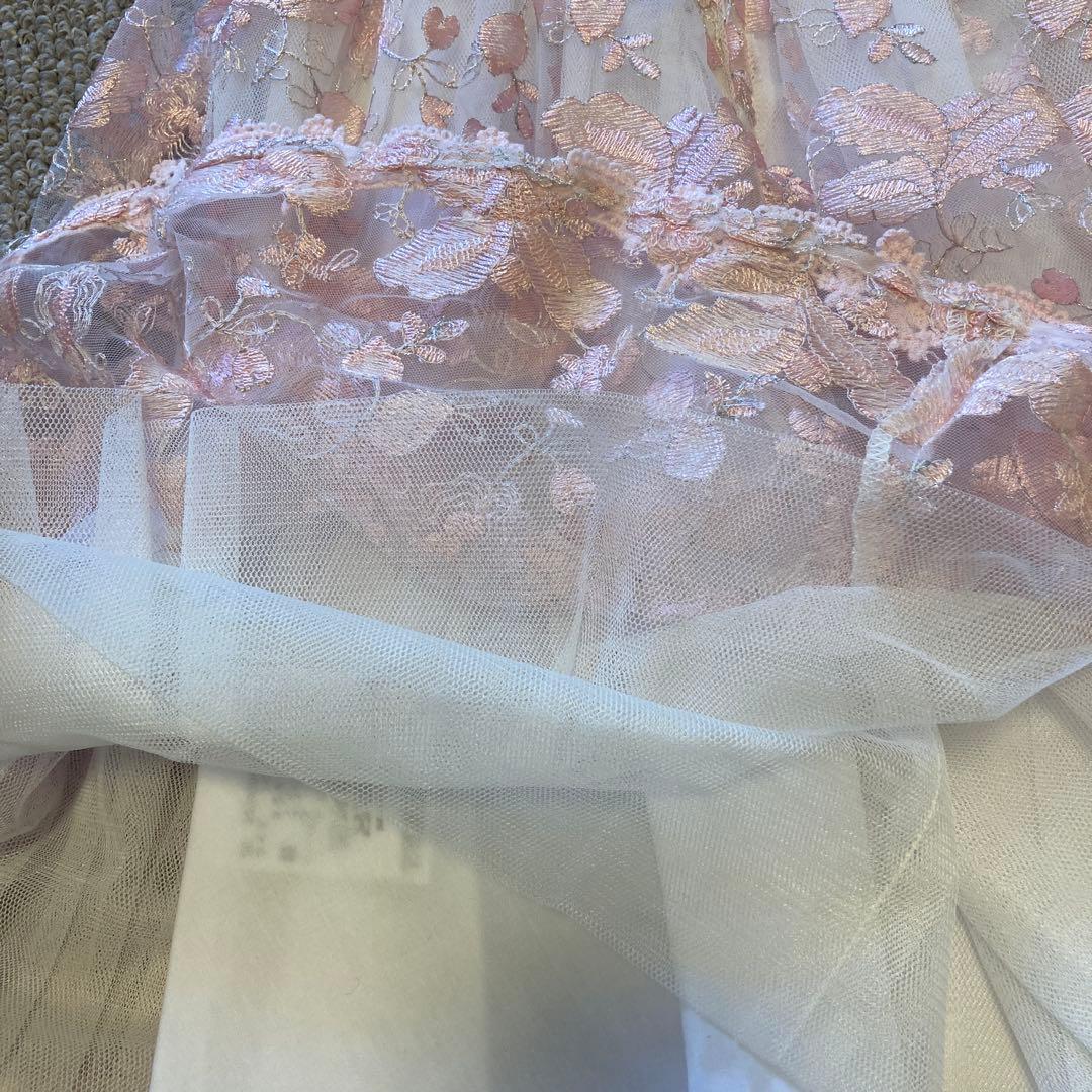 【お値下げ】メゾピアノ　花柄刺繍ドレス 100cm