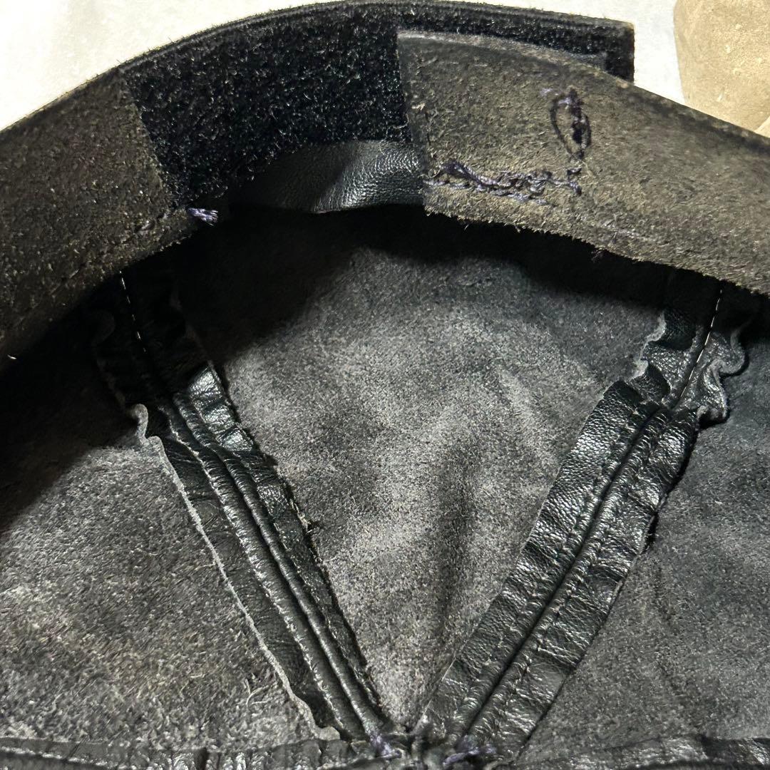 TRIUMPH トライアンフ 古着モーターサイクルキャップ レザーキャスケット