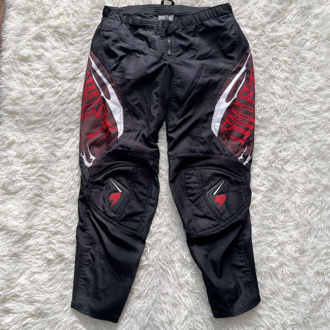 希少 レア SHIFT シフト 上下セット バイクウェア ライディング ブラック