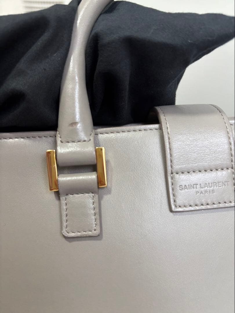 SAINT LAURENT ベイビーカバス 2WAYハンドバッグ レザー