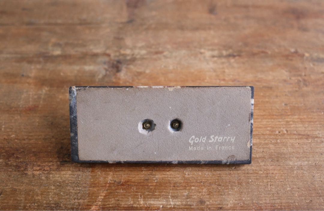 卓上万年カレンダー　フランス ヴィンテージ 『GOLD STARRY』大理石