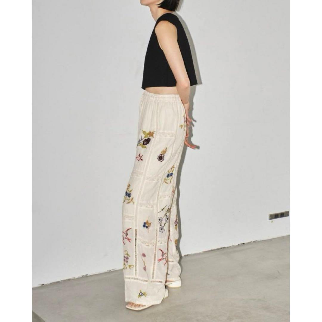 ［専用］エンブロイダリーパッチワークトラウザーズ 刺繍 36 TODAYFUL