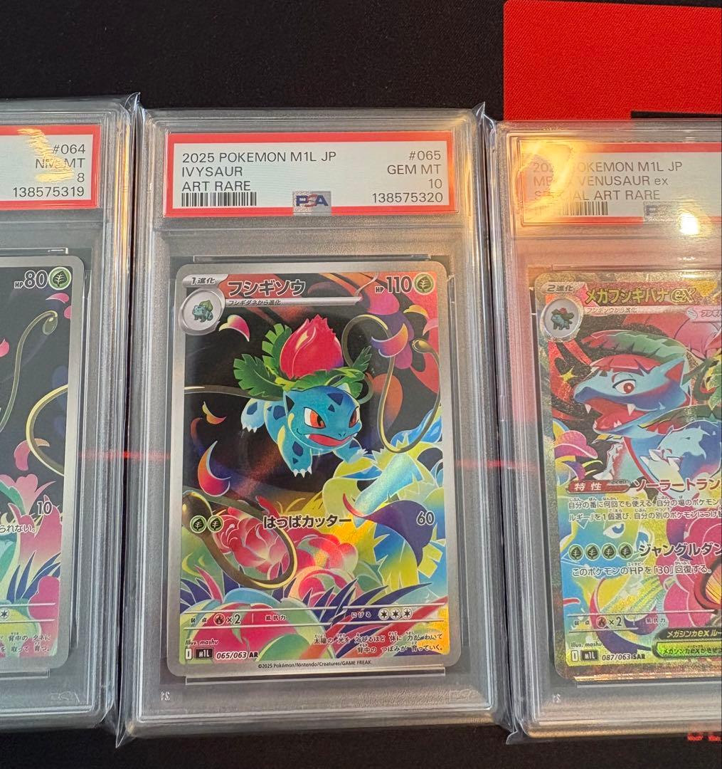 【PSA 連番】フシギダネAR フシギソウAR メガフシギバナex SAR