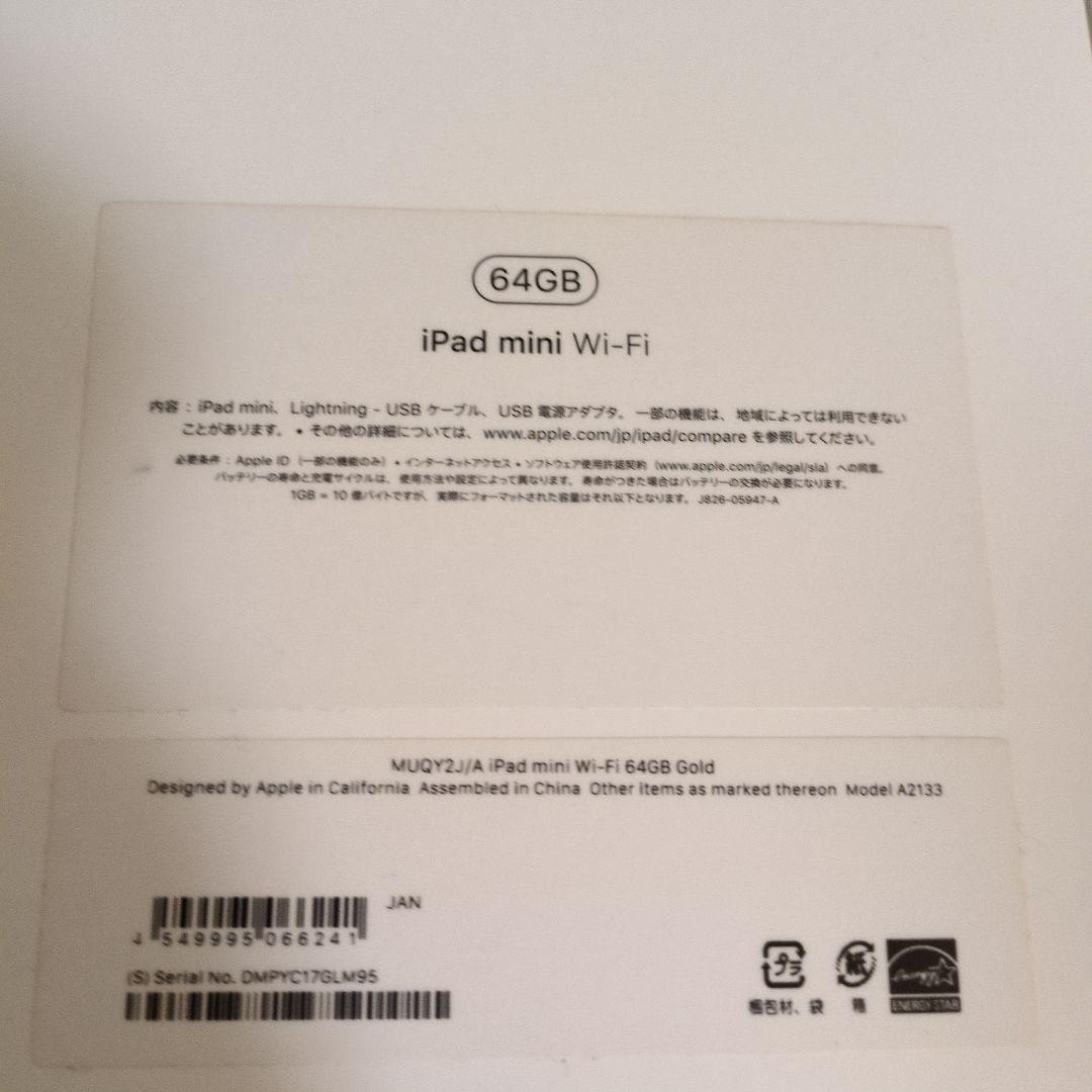 iPad mini ゴールド 本体のみ