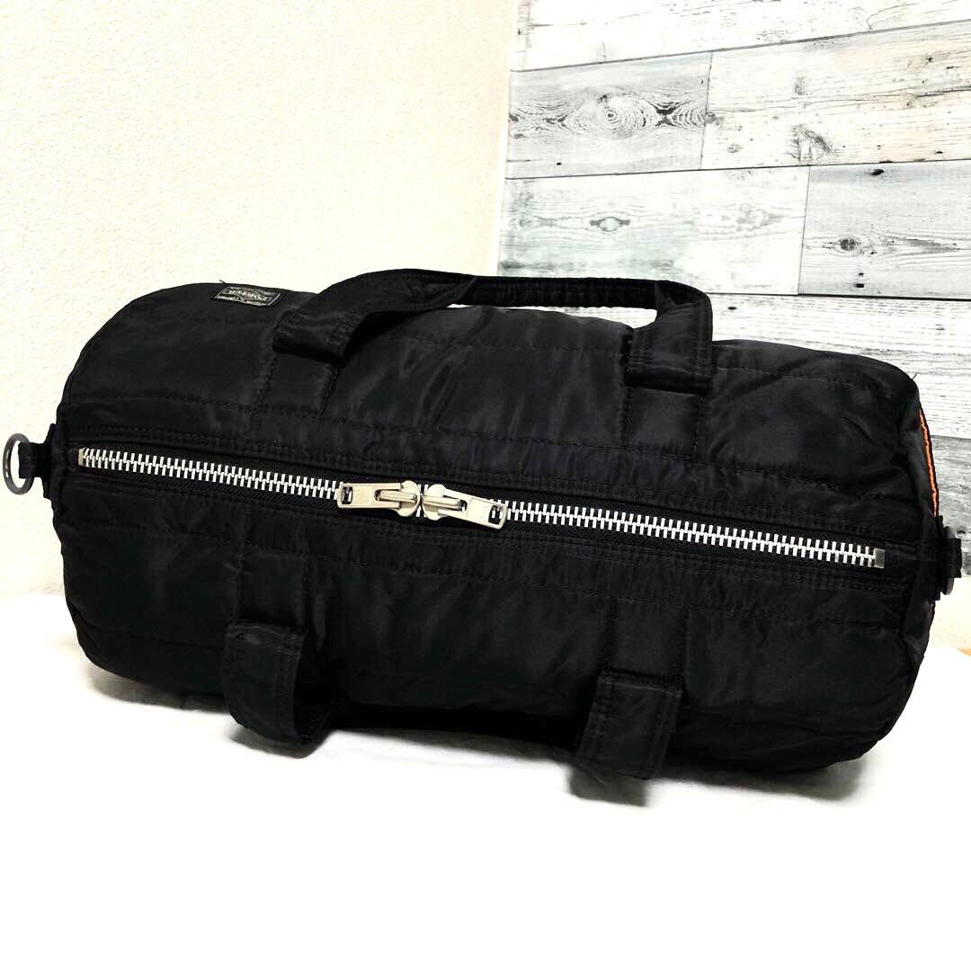 美品✨廃盤 ポーター タンカー ボストンバッグ ダッフル 2way ブラック