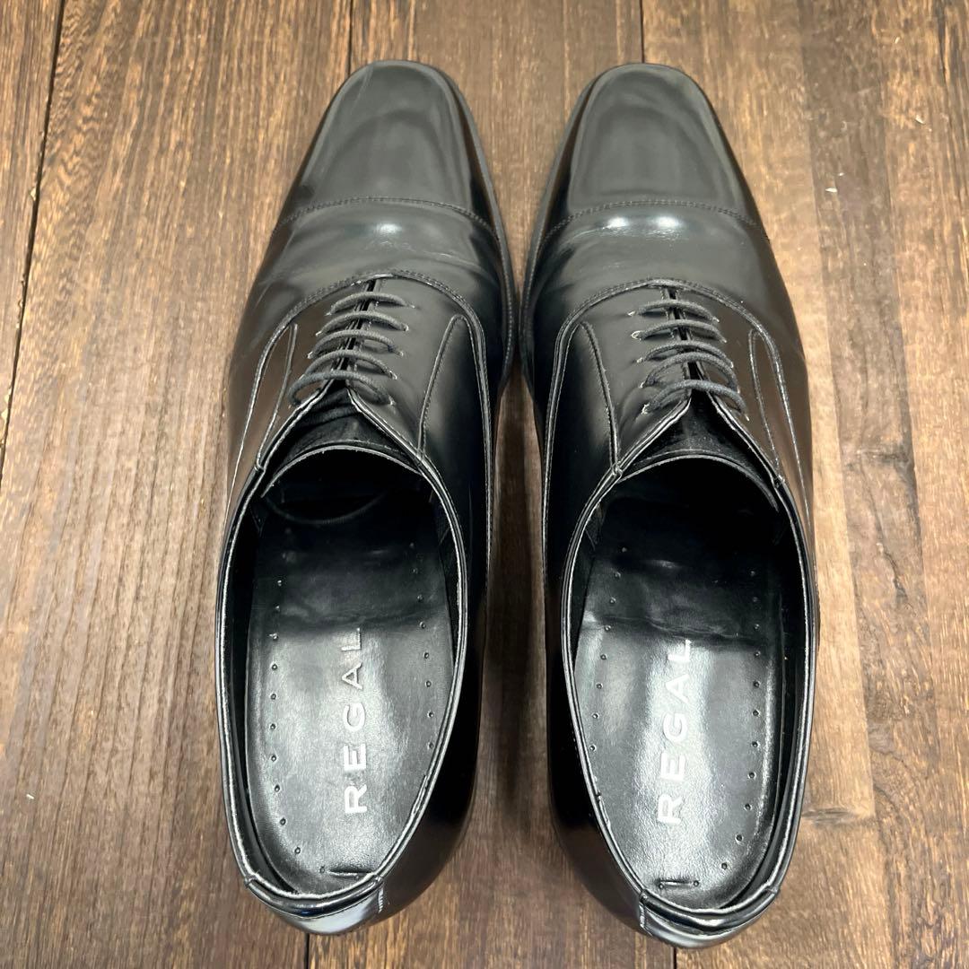 t　リーガル　ストレートチップ　725R　ブラック　黒　24.5㎝