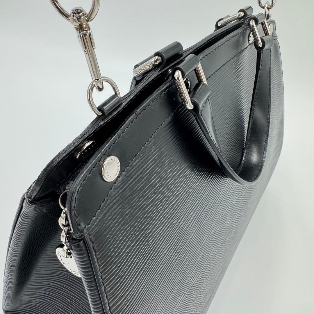 ルイ ヴィトン エピ ブレアGM レザー ハンドバッグ ショルダーバッグ 黒