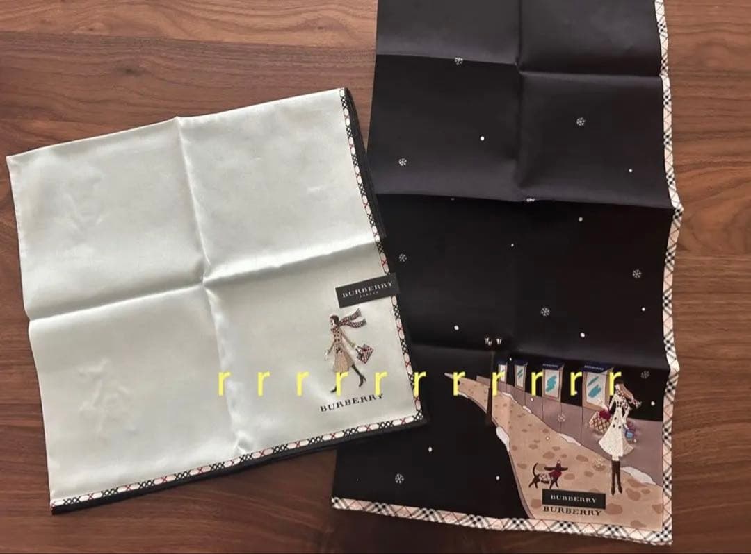 【期間限定値下げ】BURBERRY ハンカチ５枚セット 女の子バーバリーチェック