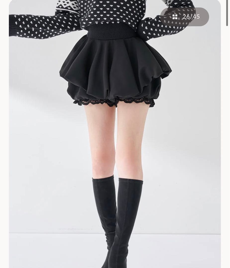 Darich ボリュームバルーンミニスカート　F-L