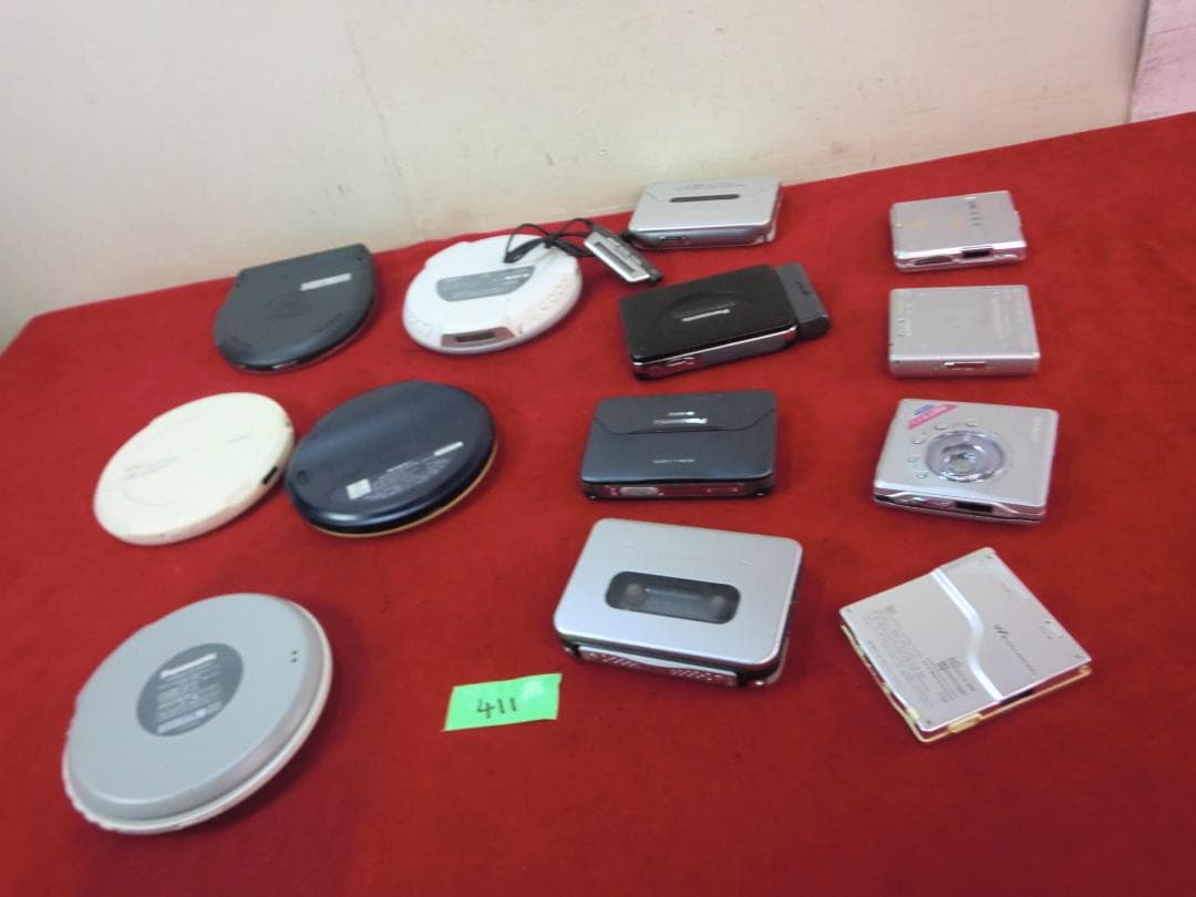 411：ソニー　パナソニック等　ポータブルプレーヤー　計13点　ジャンク