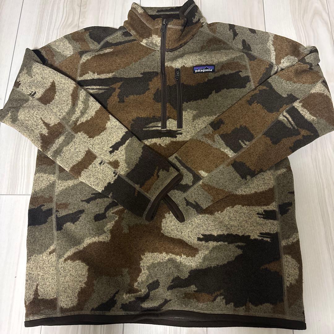 つ*く様 patagonia 迷彩 フリース Mサイズ ハーフジップ