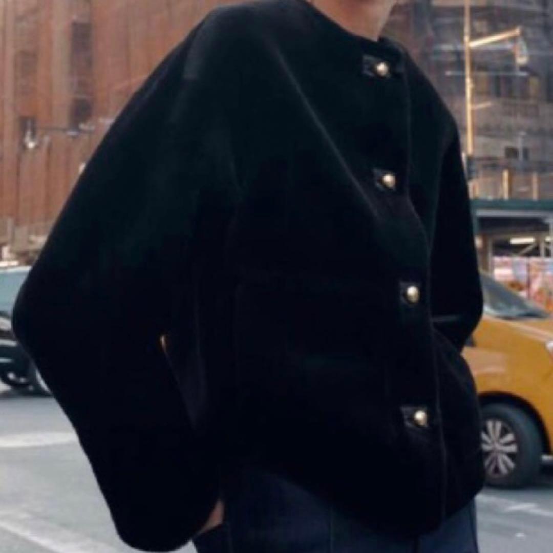 【ZARA美品L】フェイクファージャケット　値下げ不可